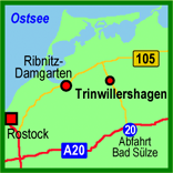 Anfahrt nach Trinwillershagen